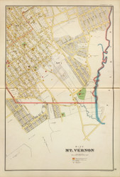 Mt Vernon - Sheet 1, New York 1893 - Old Town Map Reprint - Westchester Co. Atlas