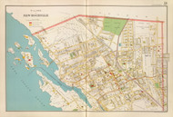 New Rochelle Village - Sheet 1, New York 1893 - Old Town Map Reprint - Westchester Co. Atlas