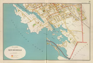 New Rochelle Village - Sheet 2, New York 1893 - Old Town Map Reprint - Westchester Co. Atlas