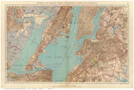 Brooklyn - New York Bay, 1891 - Old Town Map Reprint - NYC Metro Atlas