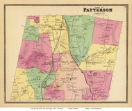 Patterson, New York 1868 - Old Town Map Reprint - Putnam Co. - NYC Vicinity Atlas