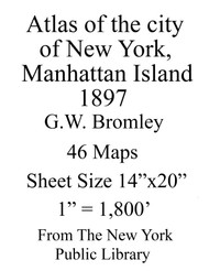 Intro Sheet, 1897 - Old Street Map Reprint - 1897 Bromley Atlas of Manhattan