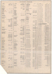 Street Index 2, 1897 - Old Street Map Reprint - 1897 Bromley Atlas of Manhattan