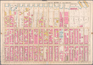 Plate 24, Tenth Ave. & 52nd St. Area, 1897 - Old Street Map Reprint - 1897 Bromley Atlas of Manhattan
