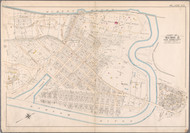 Plate 45, Hudson River & Harlem River Area, 1897 - Old Street Map Reprint - 1897 Bromley Atlas of Manhattan