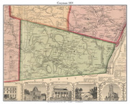 Coeymans, New York 1854 Old Town Map Custom Print - Albany Co.