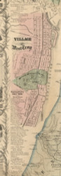 West Troy Village, New York 1854 Old Town Map Custom Print - Albany Co.
