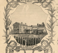 Res. of John B. Shear, Esq., New York 1854 Old Town Map Custom Print - Albany Co.