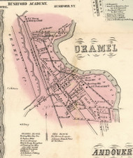 Oramel Village, New York 1856 Old Town Map Custom Print - Allegany Co.
