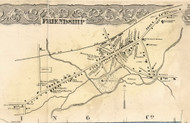 Friendship Village, New York 1856 Old Town Map Custom Print - Allegany Co.