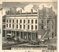 Parks & Stevens, New York 1856 Old Town Map Custom Print - Allegany Co.