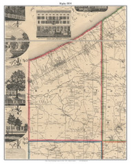 Ripley, New York 1854 Old Town Map Custom Print - Chautauque Co.