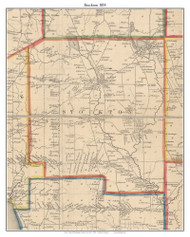 Stockton, New York 1854 Old Town Map Custom Print - Chautauque Co.