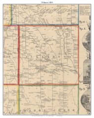 Villanova, New York 1854 Old Town Map Custom Print - Chautauque Co.