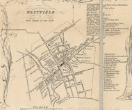Westfield Village, New York 1854 Old Town Map Custom Print - Chautauque Co.