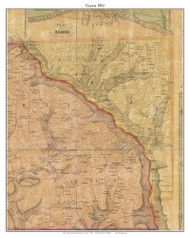 Cayuta, New York 1853 Old Town Map Custom Print - Chemung Co.