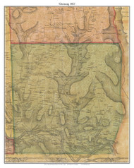 Chemung, New York 1853 Old Town Map Custom Print - Chemung Co.
