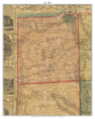 Dix, New York 1853 Old Town Map Custom Print - Chemung Co.