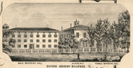 Oxford Academy, New York 1855 Old Town Map Custom Print - Chenango Co.