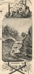 Sherburne Falls, New York 1855 Old Town Map Custom Print - Chenango Co.