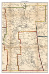 Chenango, New York 1855 Old Town Map Custom Print - Broome Co.