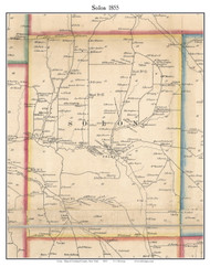 Solon, New York 1855 Old Town Map Custom Print - Cortland Co.