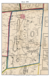 Dover, New York 1858 Old Town Map Custom Print - Dutchess Co.