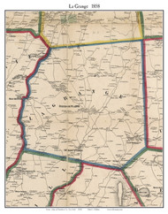 LaGrange, New York 1858 Old Town Map Custom Print - Dutchess Co.