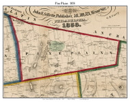 Pine Plains, New York 1858 Old Town Map Custom Print - Dutchess Co.