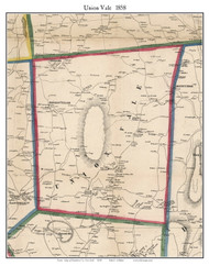 Union Vale, New York 1858 Old Town Map Custom Print - Dutchess Co.