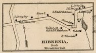 Hibernia, New York 1858 Old Town Map Custom Print - Dutchess Co.