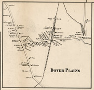 Dover Plains, New York 1858 Old Town Map Custom Print - Dutchess Co.
