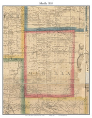 Marilla, New York 1855 Old Town Map Custom Print - Erie Co.