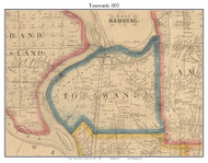 Tonawanda, New York 1855 Old Town Map Custom Print - Erie Co.