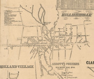 Williamsville, New York 1855 Old Town Map Custom Print - Erie Co.