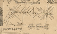 Willink & East Aurora, New York 1855 Old Town Map Custom Print - Erie Co.