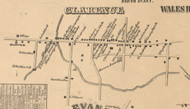 Clarence Village, New York 1855 Old Town Map Custom Print - Erie Co.