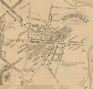 Springville, New York 1855 Old Town Map Custom Print - Erie Co.
