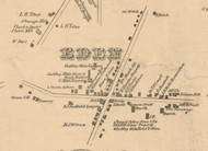 Eden Village, New York 1855 Old Town Map Custom Print - Erie Co.