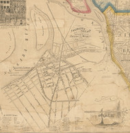 Tonawanda Village, New York 1855 Old Town Map Custom Print - Erie Co.