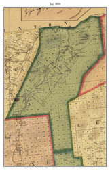 Jay, New York 1858 Old Town Map Custom Print - Essex Co.