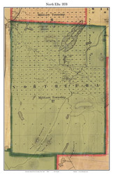 North Elba, New York 1858 Old Town Map Custom Print - Essex Co.