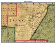 Wilmington, New York 1858 Old Town Map Custom Print - Essex Co.