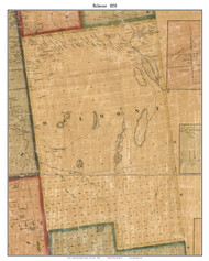 Belmont, New York 1858 Old Town Map Custom Print - Franklin Co.