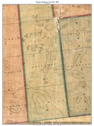 Margate, Killarney & Covehill, New York 1858 Old Town Map Custom Print - Franklin Co.