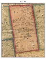 Burke, New York 1858 Old Town Map Custom Print - Franklin Co.