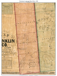 Cheltenham, Loughneagh, Mount Morris, New York 1858 Old Town Map Custom Print - Franklin Co.
