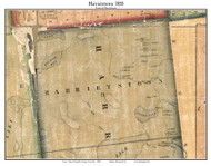 Harrietstown, New York 1858 Old Town Map Custom Print - Franklin Co.