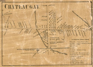 Chateaugay Village, New York 1858 Old Town Map Custom Print - Franklin Co.