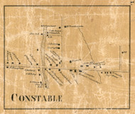 Constable Village, New York 1858 Old Town Map Custom Print - Franklin Co.